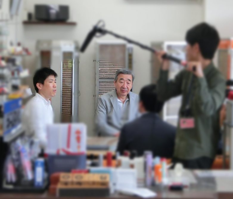 地元テレビ局の取材を受けました。